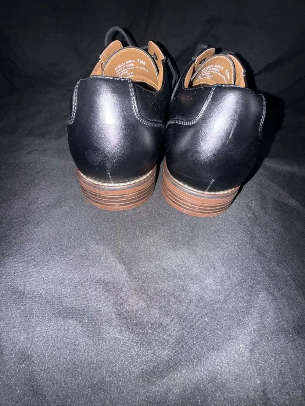Dockers Men's Black Leather Plain Toe Derby Shoes
